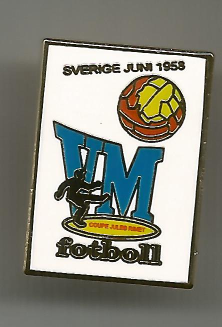 Pin Weltmeisterschaft 1958 Schweden